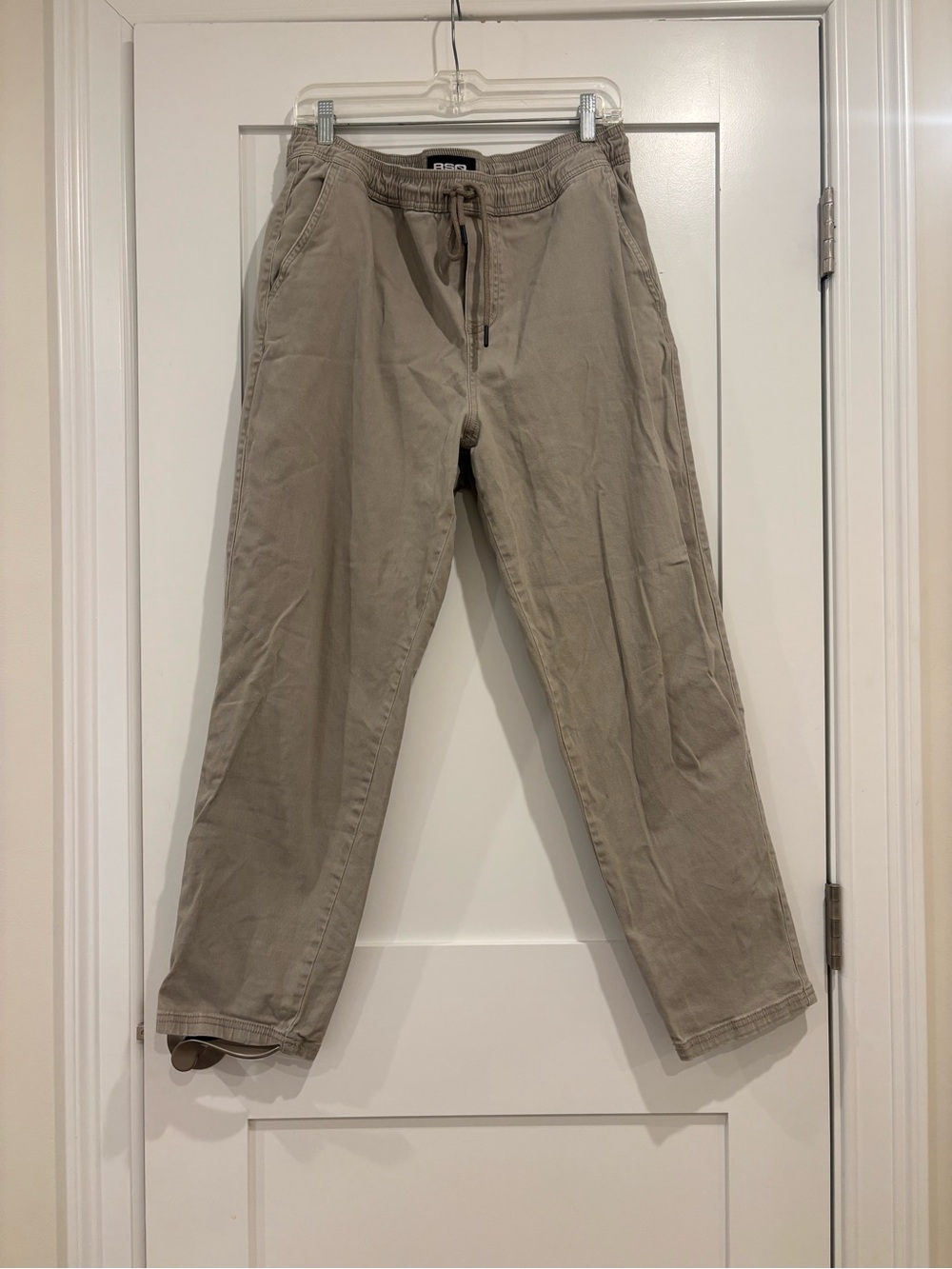 RSQ Men’s Khaki Pull On Pants Elastic Waist Drawstring Size L